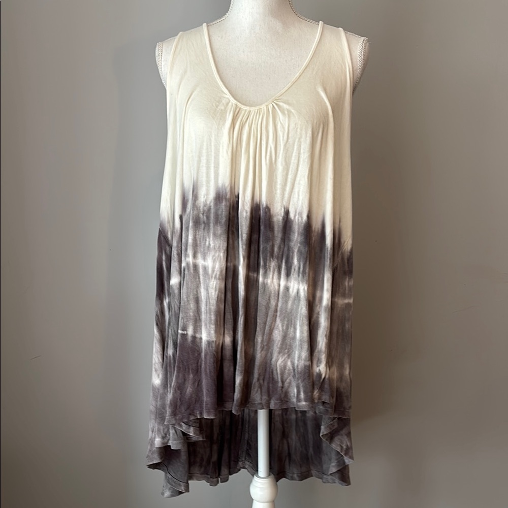 We The Free Cream Sleeveless Asymmetrical Tunic